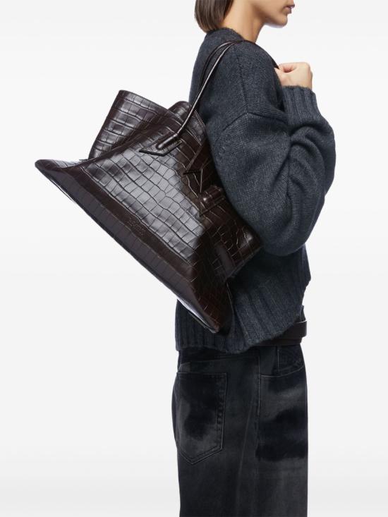 26SS 디 아티코 라 파세지아타 미디엄 탑 핸들 백 250WAH00054LBT021PR207 BROWN - THE ATTICO