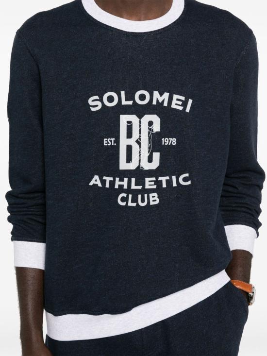 26SS 브루넬로 쿠치넬리 스웨터 MR8313380GCD649 BLUE - BRUNELLO CUCINELLI