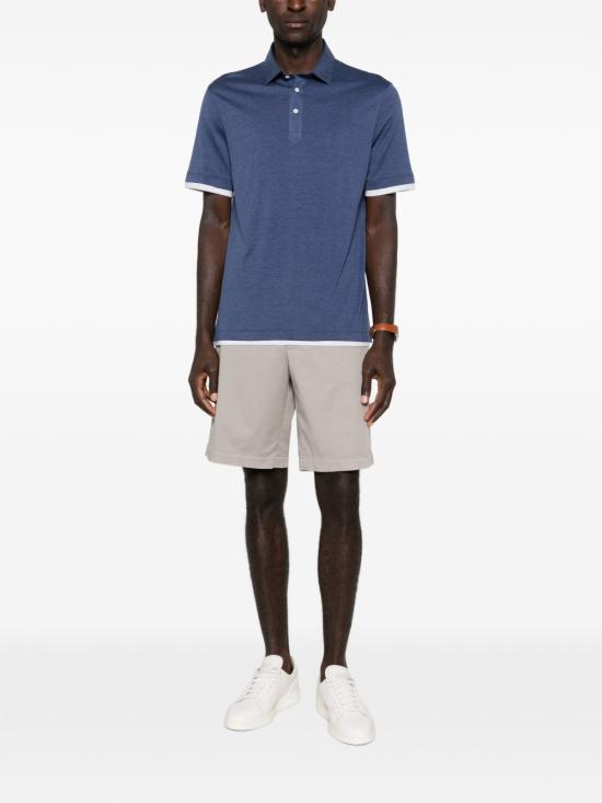 26SS 브루넬로 쿠치넬리 반팔 티셔츠 MR8333966CTA27 BLUE - BRUNELLO CUCINELLI