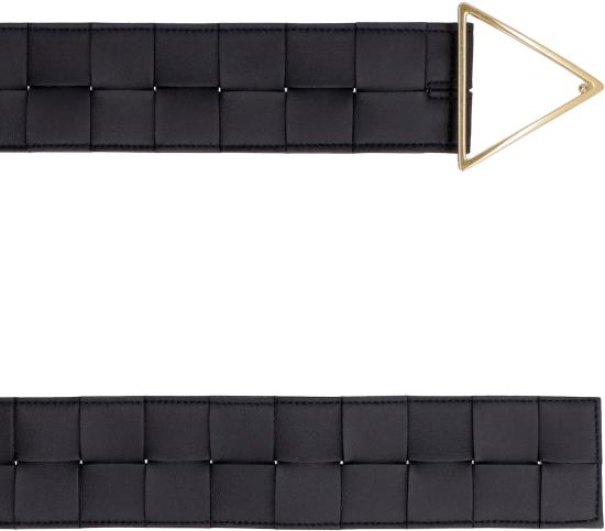 25FW 보테가베네타 레귤러 벨트 651252VMAY2 8425 BLACK - BOTTEGA VENETA