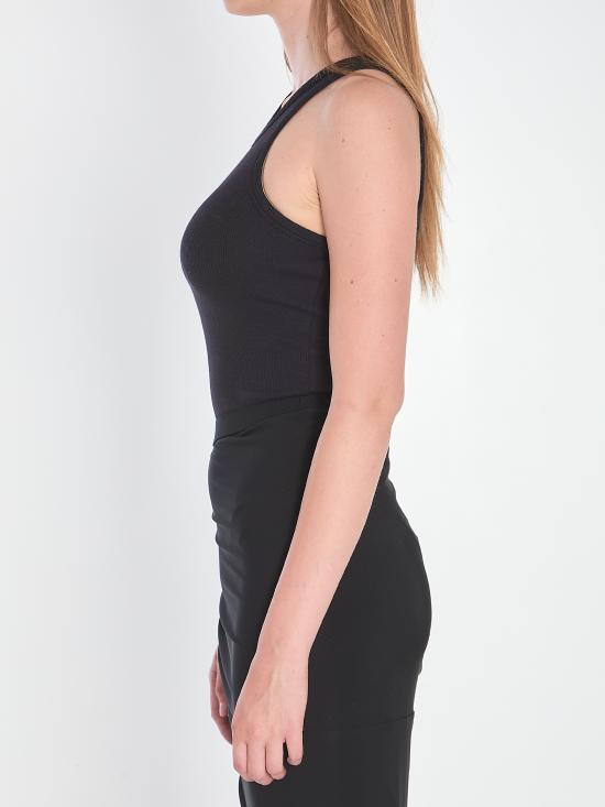 25FW 알라이아 반팔 티셔츠 AA9B0382J085B 995 BLACK - ALAIA