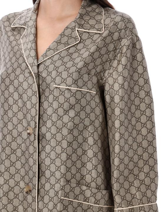 25FW 구찌 셔츠 752917ZANRP 2275 BROWN BEIGE - GUCCI