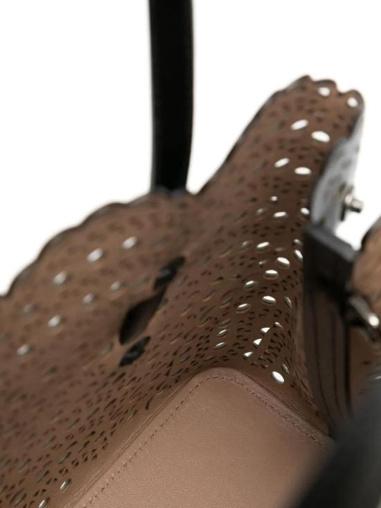 25FW 알라이아 토트백 AA1S06725C0A44 999 BLACK - ALAIA