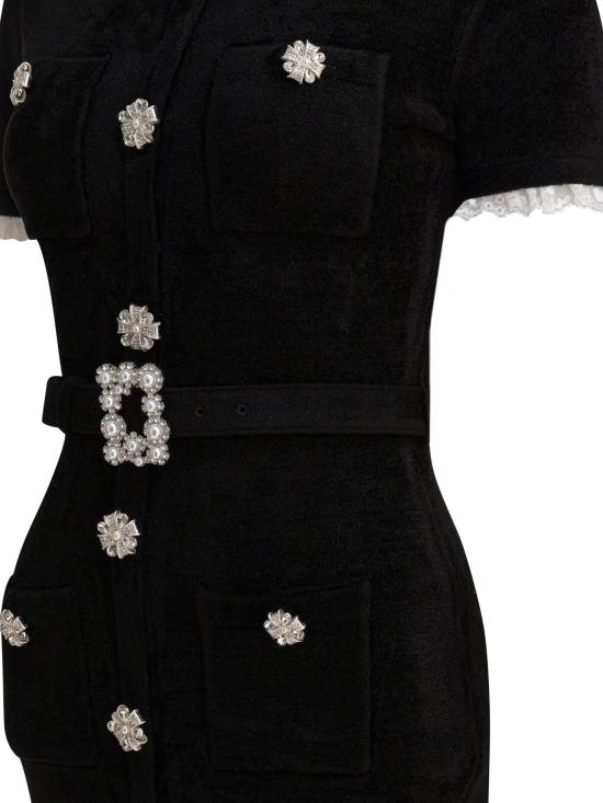 25FW 셀프 포트레이트 미디 원피스 AW25015MABBLACK - SELF PORTRAIT