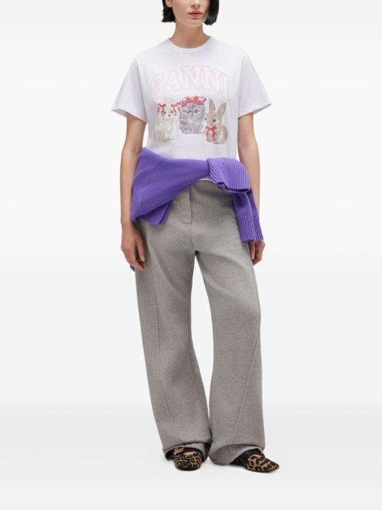 26SS 가니 반팔 티셔츠 A1050029151 WHITE - GANNI