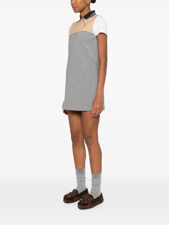 26SS 미우미우 숏 원피스 MF6114 18FXF0LPX Gray - MIU MIU