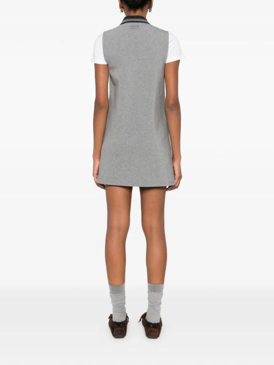 26SS 미우미우 숏 원피스 MF6114 18FXF0LPX Gray - MIU MIU