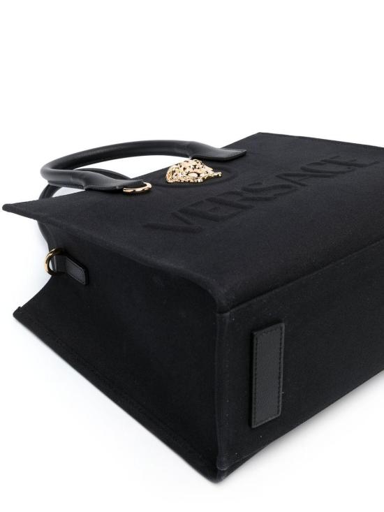 26SS 베르사체 La Medusa 라 메두사 캔버스 토트백 10058611A03095 1B00V BLACK - VERSACE