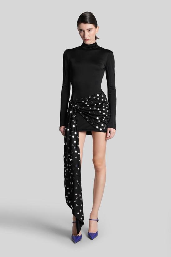 25FW 데이비드 코마 숏 원피스 431940 AW25DK34D Black