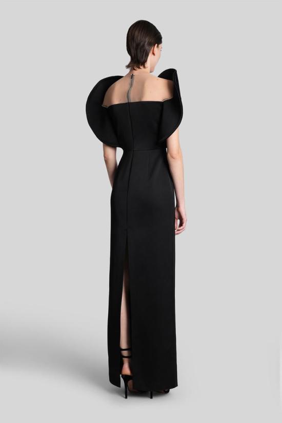 25FW 데이비드 코마 롱 원피스 431937 AW25DK05DL Black - DAVID KOMA