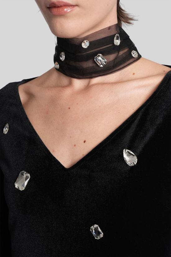 25FW 데이비드 코마 숏 원피스 429647 PF25DK80D Black - DAVID KOMA