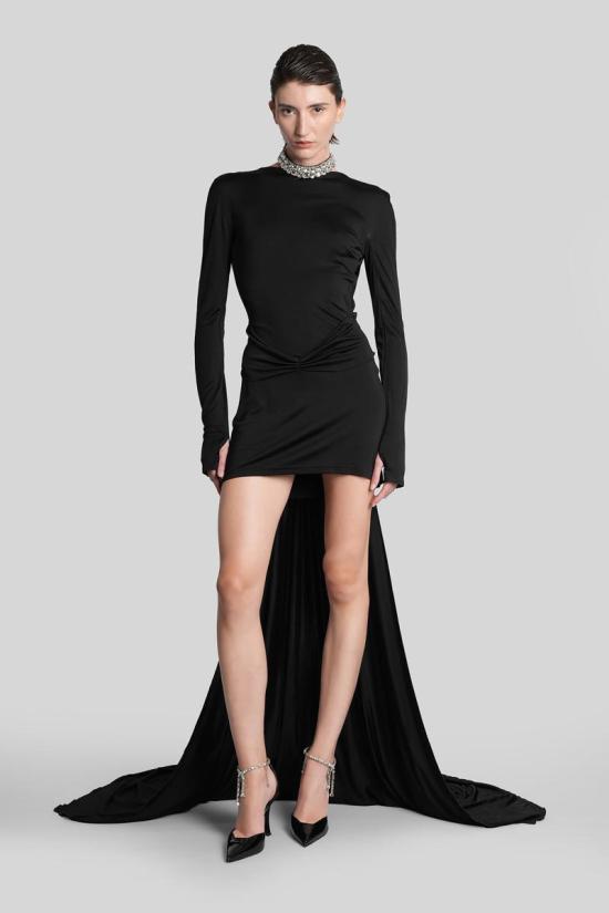 25FW 데이비드 코마 숏 원피스 429633 PF25DK07D Black