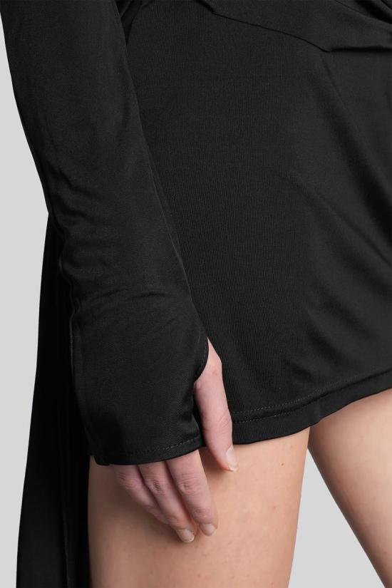 25FW 데이비드 코마 숏 원피스 429633 PF25DK07D Black - DAVID KOMA