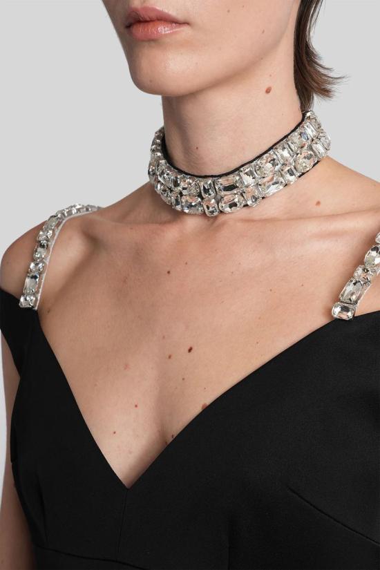 25FW 데이비드 코마 미디 원피스 429642 PF25DK52D Black - DAVID KOMA