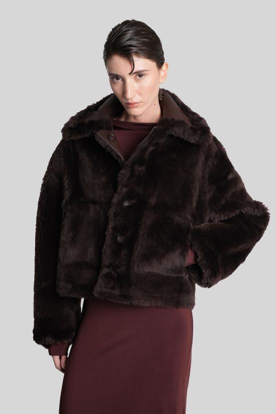 25FW 데이비드 코마 가죽 자켓 429648 PF25DK90J BROWN - DAVID KOMA