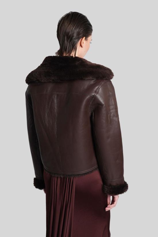 25FW 데이비드 코마 가죽 자켓 429648 PF25DK90J BROWN - DAVID KOMA