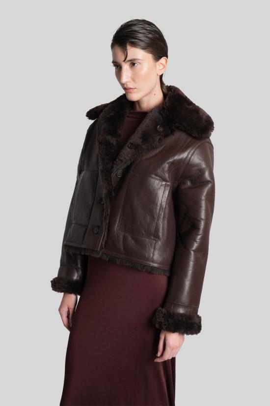 25FW 데이비드 코마 가죽 자켓 429648 PF25DK90J BROWN - DAVID KOMA