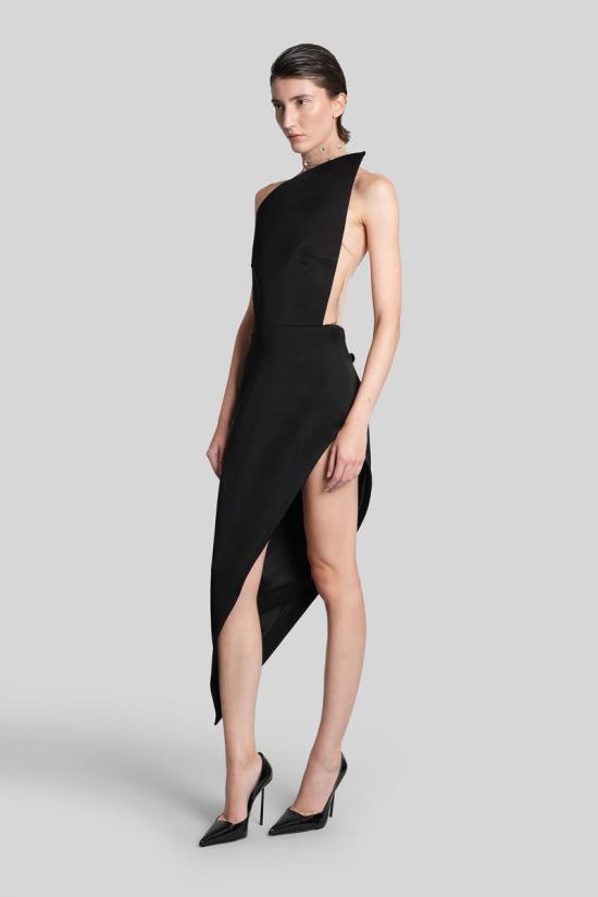 25FW 데이비드 코마 숏 원피스 429631 PF25DK04D Black - DAVID KOMA