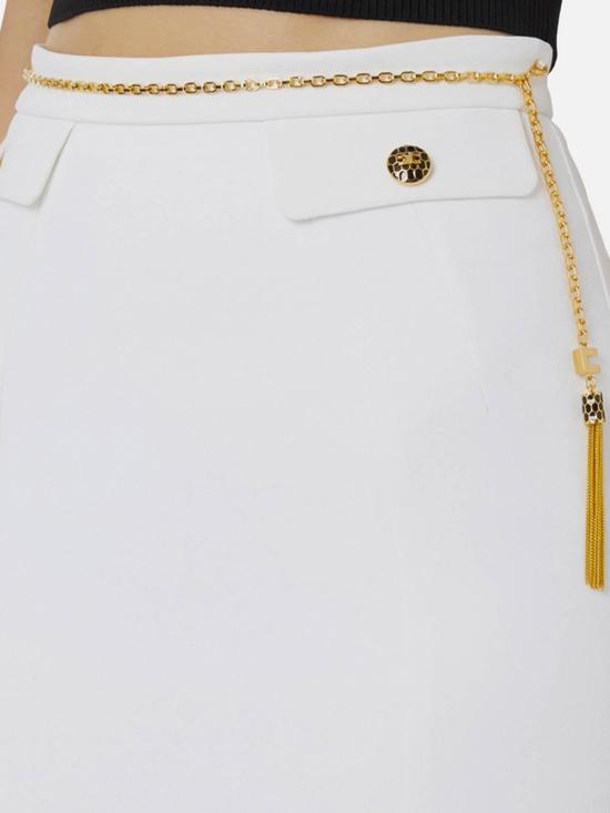  엘리자베타프랜치 미디 스커트 GO14857E2360 White - ELISABETTA FRANCHI