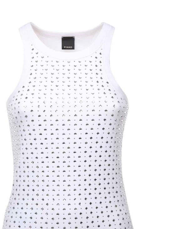 25FW 핑코 민소매 티셔츠 105928A2XYZ04 White - PINKO