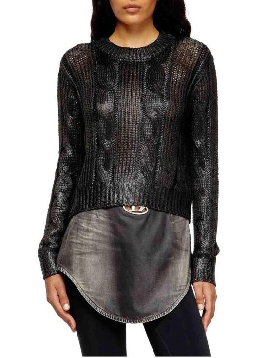  디젤 케이블 니트 스웨터  A194760NKCP7CSA Light Brown - DIESEL