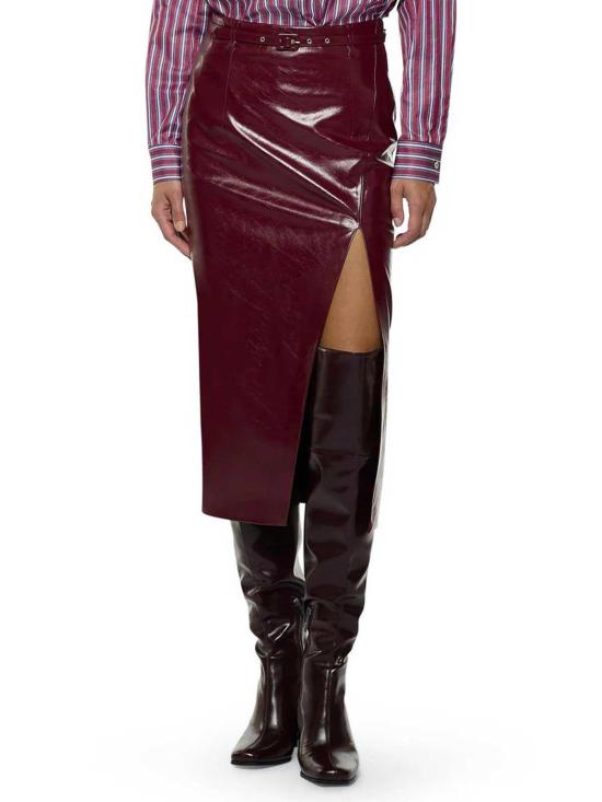 25FW 시모나 코르셀리니 미디 스커트 A25CPGO00501V0746 Dark Red - SIMONA CORSELLINI