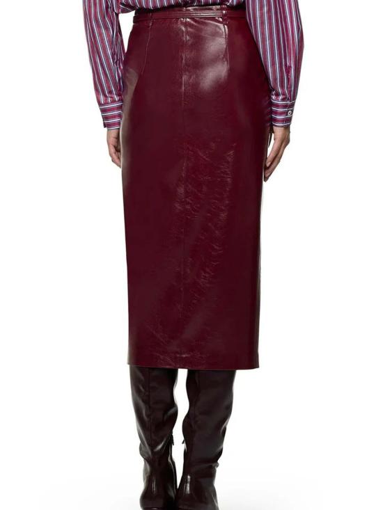 25FW 시모나 코르셀리니 미디 스커트 A25CPGO00501V0746 Dark Red - SIMONA CORSELLINI