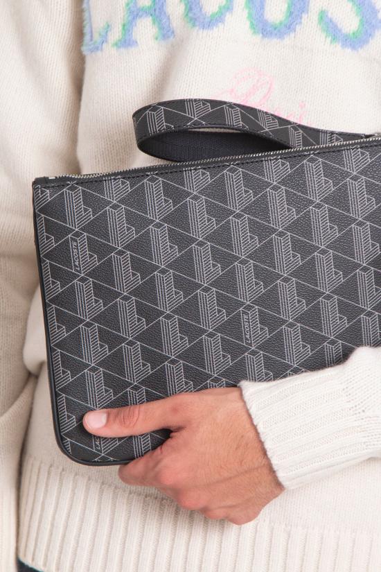 25FW 라코스테 가방 NU4669 H45 Black - LACOSTE