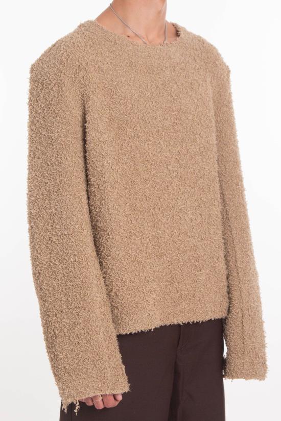 25FW 세퍼 DIGNAN, 디그난 버진 울 크루넥 스웨터 MFW25DIGNANTUS BEIGE Beige - SEFR