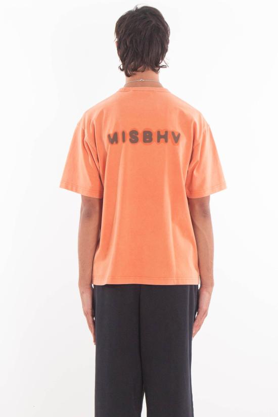 25FW 미스비헤이브 반팔 티셔츠 251M129 BURNT ORANGE Arancio - MISBHV