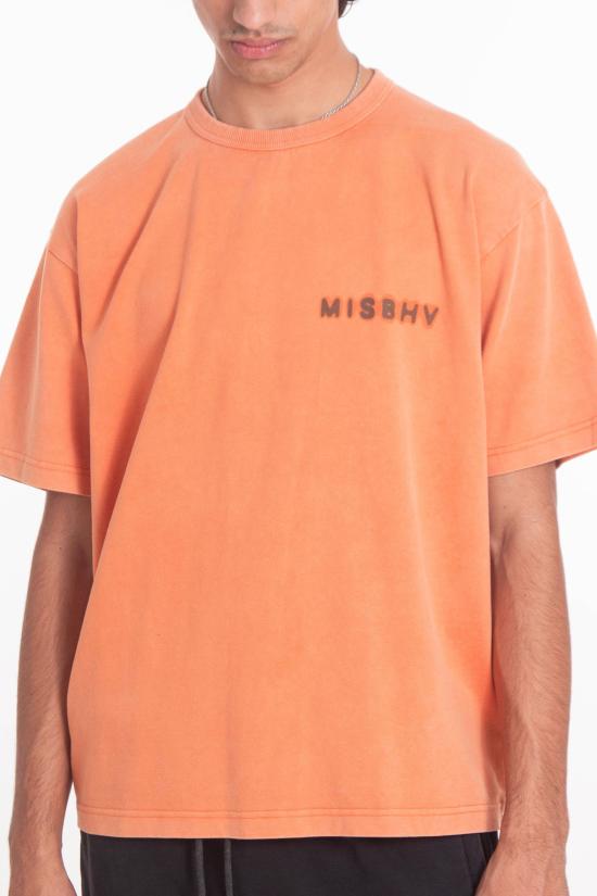 25FW 미스비헤이브 반팔 티셔츠 251M129 BURNT ORANGE Arancio - MISBHV