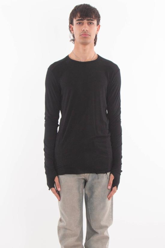 25FW 엠디75 긴팔 티셔츠 MD11157 FW25 BLACK Black