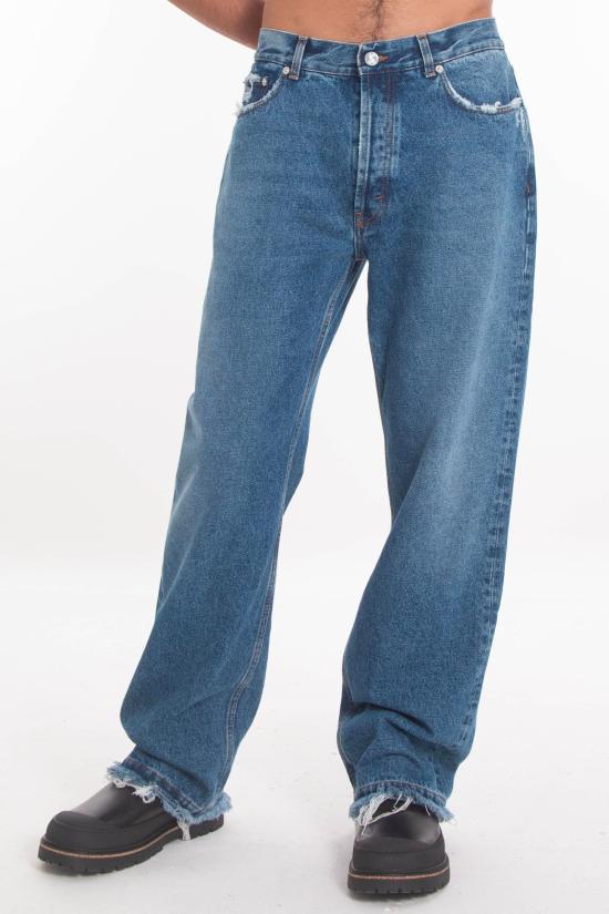 25FW 세퍼 데님 팬츠 MSS25FRAYEDCUTDAR DARK BLUE Denim - SEFR