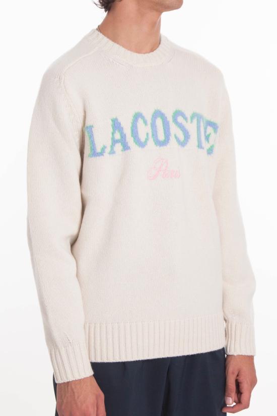 25FW 라코스테 스웨터 AH5202 A9I White - LACOSTE