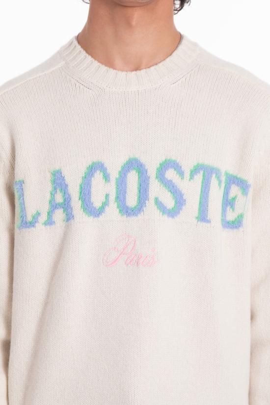 25FW 라코스테 스웨터 AH5202 A9I White - LACOSTE