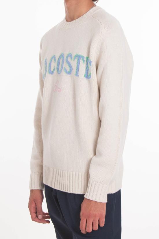 25FW 라코스테 스웨터 AH5202 A9I White - LACOSTE