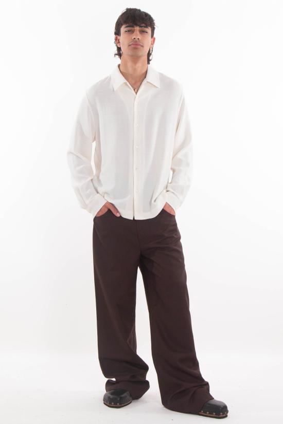 25FW 세퍼 팬츠 MFW24JIROSLU SLUDGE WOOL Brown - SEFR