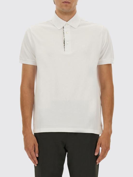 25FW 에트로 폴로 티셔츠 MRMD0005AJ264 W0800 White