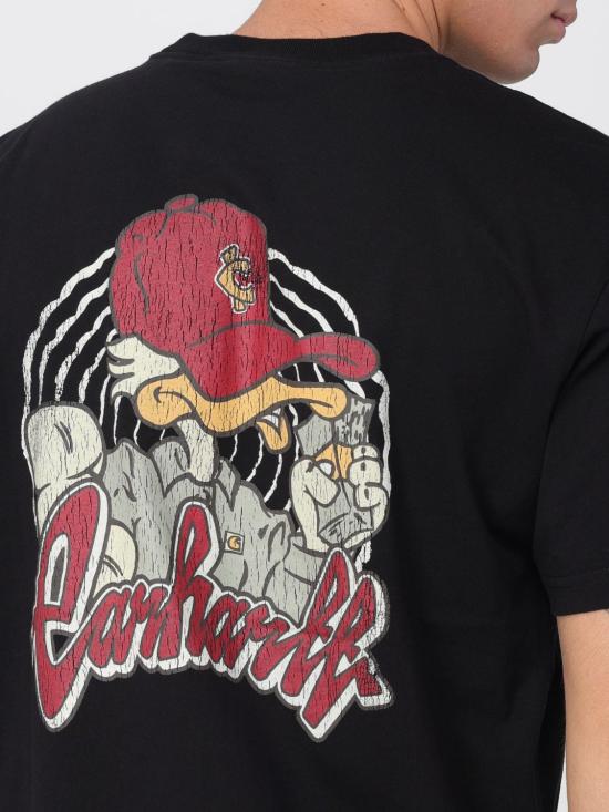 25FW 칼하트 WIP 반팔 티셔츠 I035428 8960 Black - CARHARTT WIP