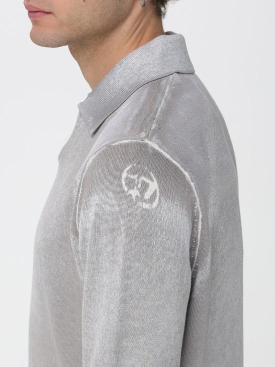 25FW 디젤 폴로 티셔츠 A148490BEAR 91L Grey - DIESEL