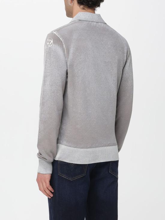 25FW 디젤 폴로 티셔츠 A148490BEAR 91L Grey - DIESEL