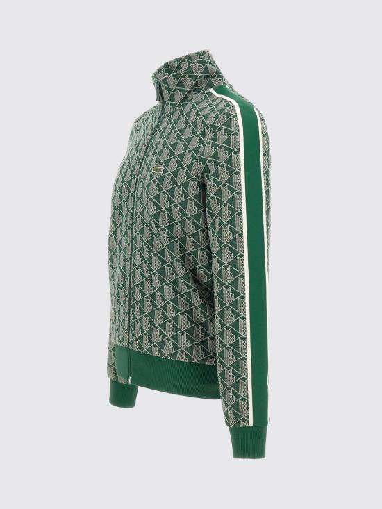 25FW 라코스테 모노그램 집업 스웨트셔츠 SH1368 D1R Green - LACOSTE
