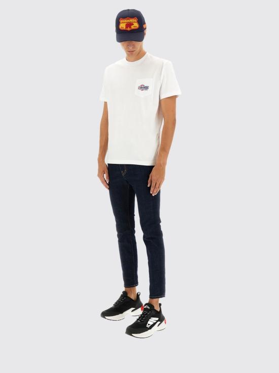 25FW 디스퀘어드2 반팔 티셔츠 S74GD1449D20020 100 White - DSQUARED2