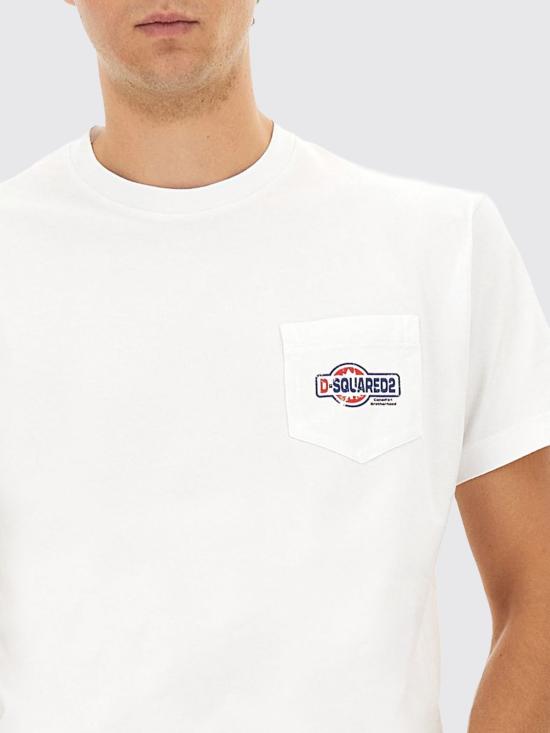 25FW 디스퀘어드2 반팔 티셔츠 S74GD1449D20020 100 White - DSQUARED2