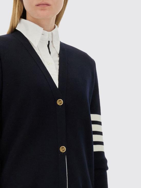 25FW 톰브라운 스웨터 FKC289A00014 415 Blue - THOM BROWNE