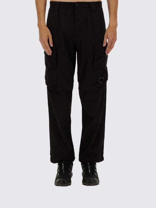 25FW 씨피 컴퍼니 플랫 나일론 카고 팬츠 18CMPA170A005991G 999 Black
