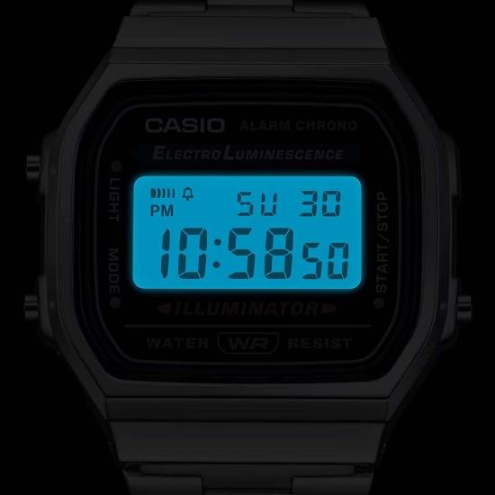  카시오 손목시계 A168 W 1 시계 실버 - CASIO