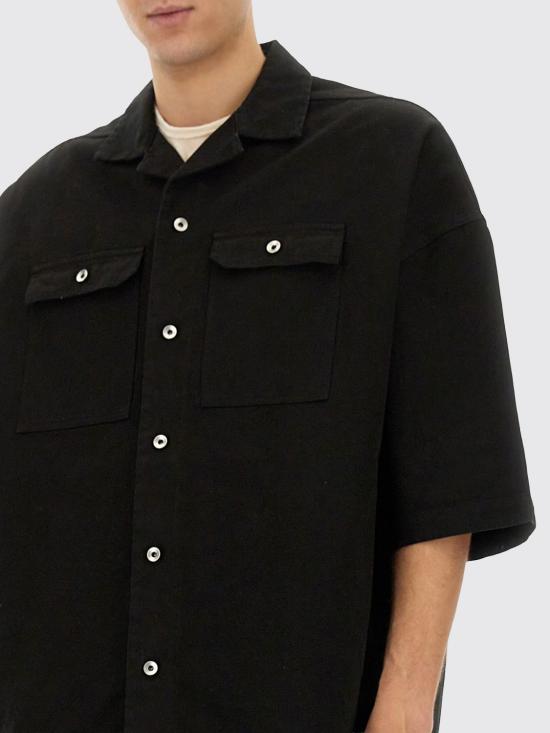 25FW 다크쉐도우 반팔 셔츠 DU01E3290CVS 09 Black - DRKSHDW