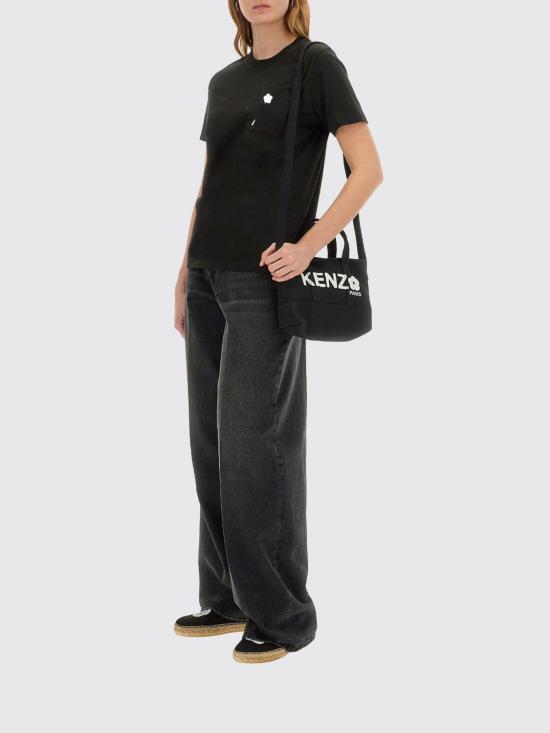 25FW 겐조 반팔 티셔츠 FF52TS1504SG 99J Black - KENZO