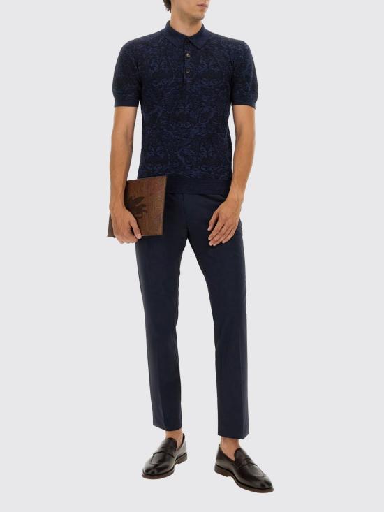 25FW 에트로 폴로 티셔츠 MRKF0004AQ195 S9831 Blue - ETRO